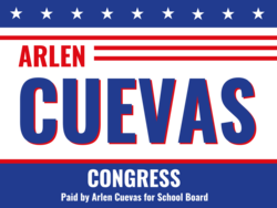 congress political yard sign template 10106