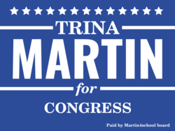 congress political yard sign template 10119