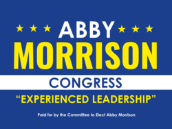 congress political yard sign template 10125