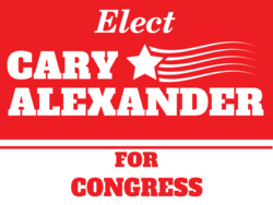 congress political yard sign template 10133