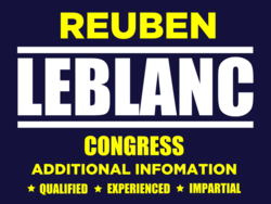 congress political yard sign template 10138