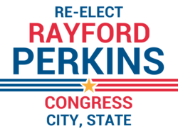 congress political yard sign template 10145