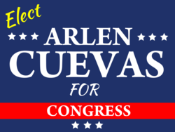 congress political yard sign template 10149