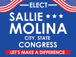 congress political yard sign template 10152