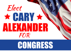 congress political yard sign template 10161