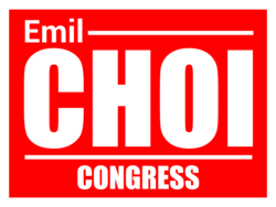 congress political yard sign template 10163