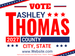 county political yard sign template 10168