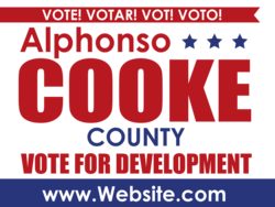 county political yard sign template 10169