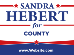 county political yard sign template 10171