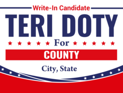 county political yard sign template 10172