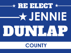 county political yard sign template 10173