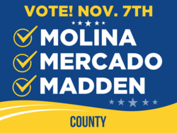 county political yard sign template 10176