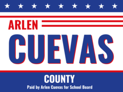 county political yard sign template 10178