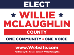 county political yard sign template 10181
