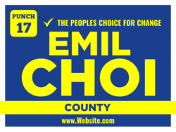county political yard sign template 10187