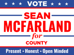 county political yard sign template 10193