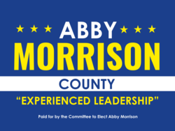 county political yard sign template 10197