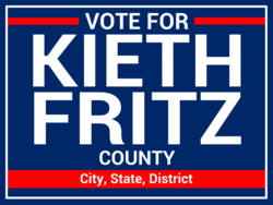 county political yard sign template 10206