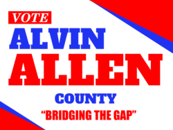county political yard sign template 10207