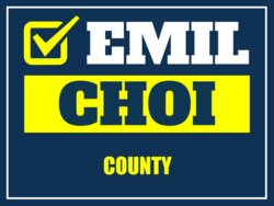 county political yard sign template 10213