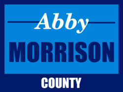 county political yard sign template 10216