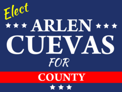 county political yard sign template 10221