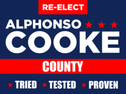 county political yard sign template 10223