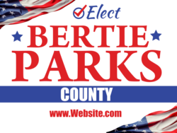 county political yard sign template 10225