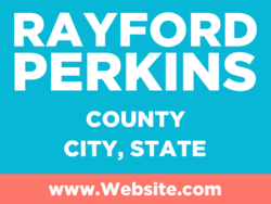 county political yard sign template 10228