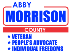 county political yard sign template 10230