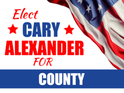 county political yard sign template 10233