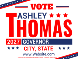 governor political yard sign template 10240