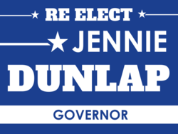 governor political yard sign template 10245