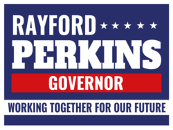 governor political yard sign template 10246