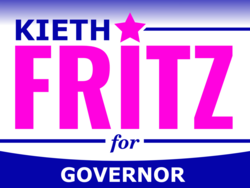 governor political yard sign template 10249