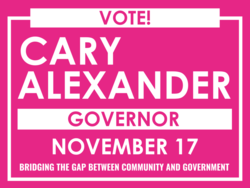 governor political yard sign template 10252