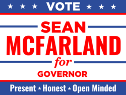 governor political yard sign template 10265
