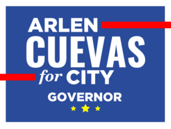 governor political yard sign template 10266