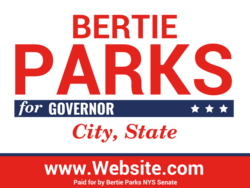 governor political yard sign template 10268