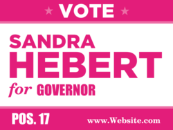 governor political yard sign template 10272