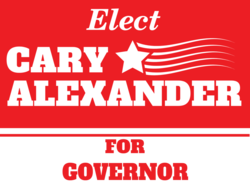 governor political yard sign template 10277