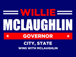 governor political yard sign template 10283