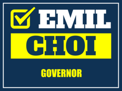 governor political yard sign template 10285