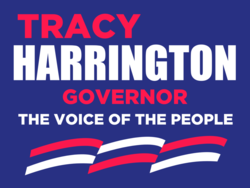 governor political yard sign template 10286