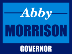 governor political yard sign template 10288