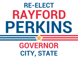 governor political yard sign template 10289