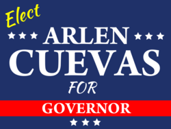 governor political yard sign template 10293