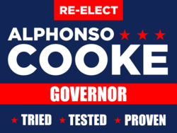 governor political yard sign template 10295