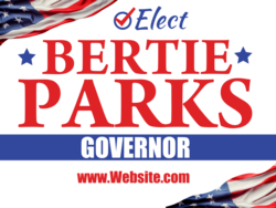 governor political yard sign template 10297