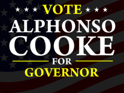 governor political yard sign template 10304
